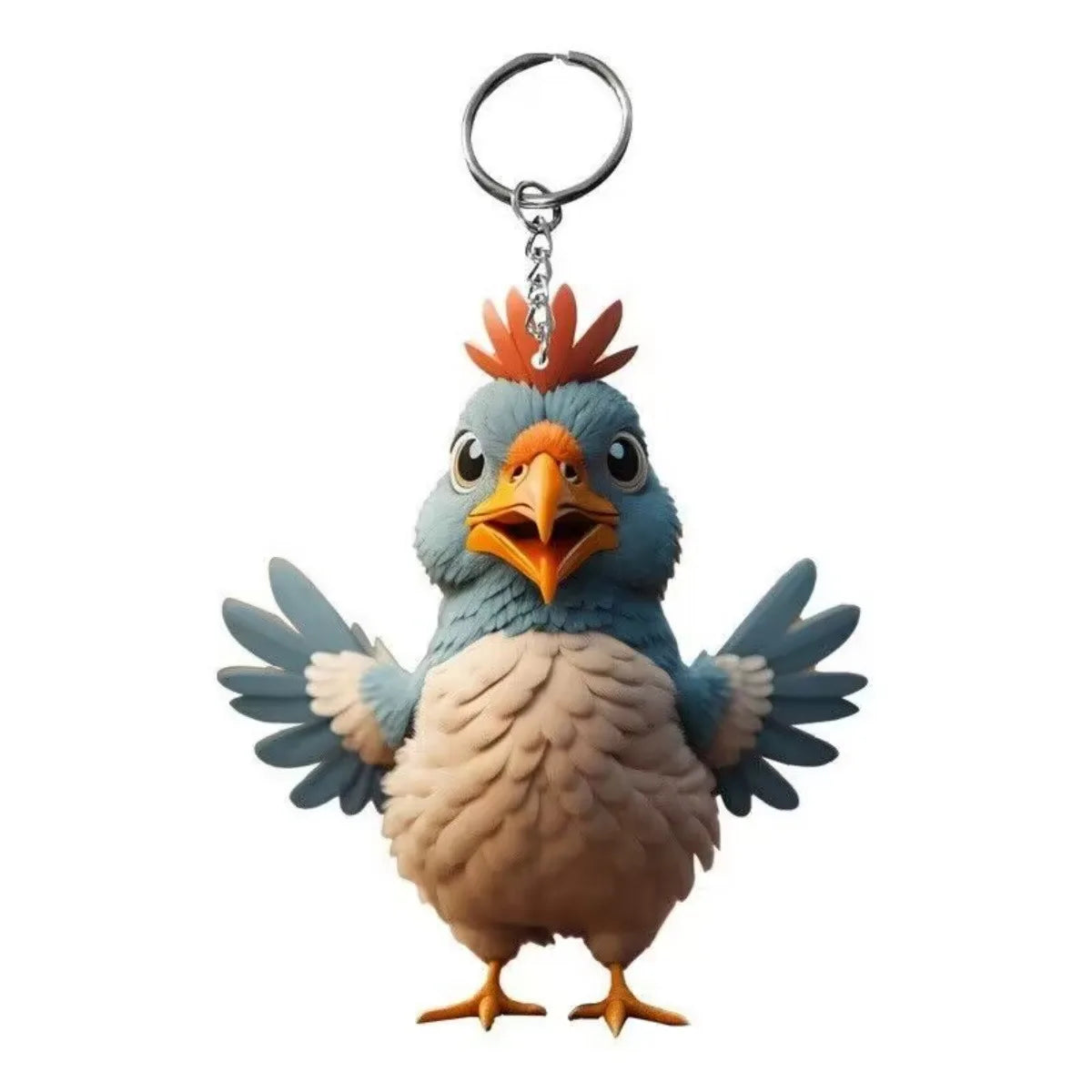 Chaveiro de gato preto e branco (1 unidade), pingente em acrílico 2D, design dupla face, chaveiro de animal para mochilas e presentes.