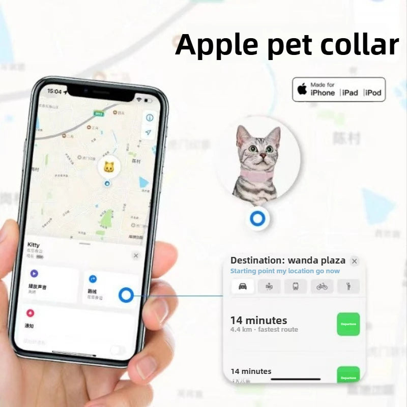 Colar de luxo com pérolas e strass para gatos e cachorros de pequeno porte.