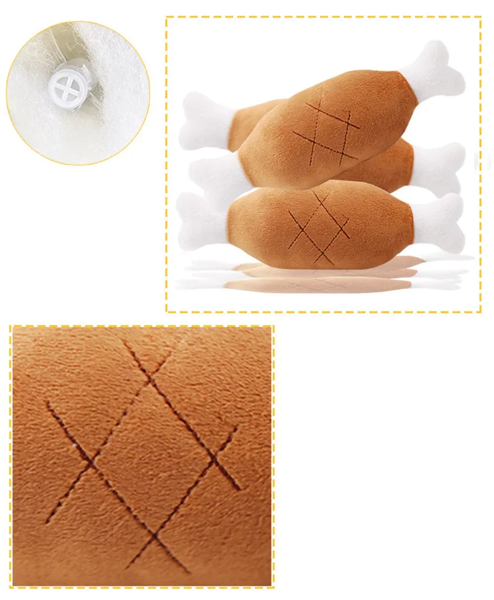 Brinquedo de pelúcia para cachorro com apito, brinquedo para mastigar para cães, brinquedo fofo e engraçado em formato de osso e cenoura, brinquedos para animais de estimação, produtos para gatos e acessórios para filho