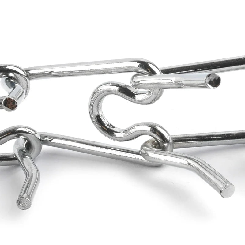 Coleira de adestramento ajustável para cães, 45/50/55/60 cm, com corrente de metal e ponta de aço, para animais de estimação. Ideal para adestramento profissional.