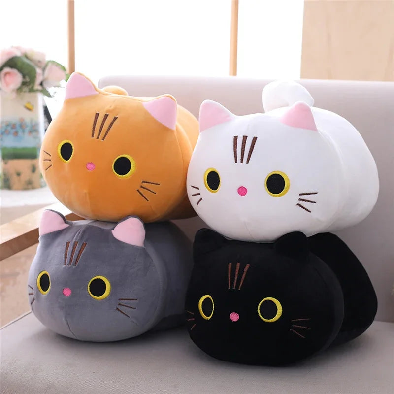 Almofada de pelúcia fofa de gato com 20 cm para sofá, brinquedo de pelúcia .