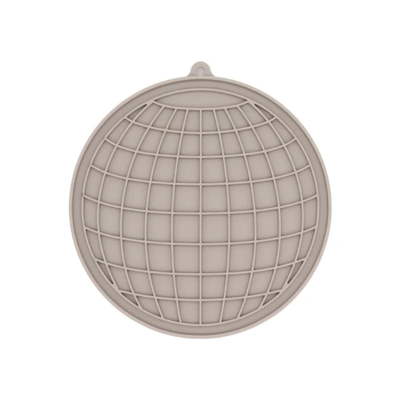 Tigela  de silicone para animais de estimação, ideal para gatos e filhotes, com função anti-engasgo, comedouro lento, banheira e talheres para distrair a língua.