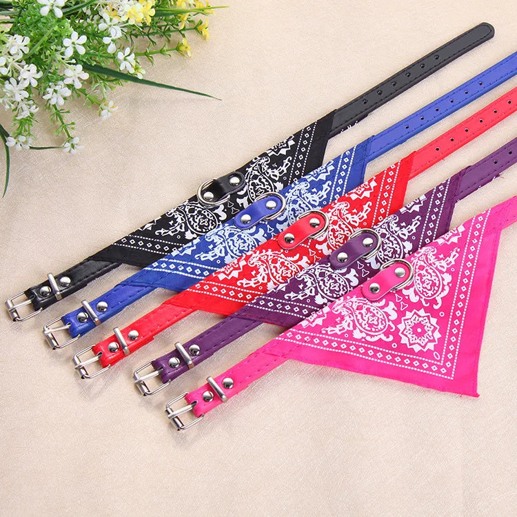 Bandana ajustável para animais de estimação, em tecido de malha de poliéster, lenço triangular para pescoço, ideal para cães e gatos de pequeno, médio e grande porte.