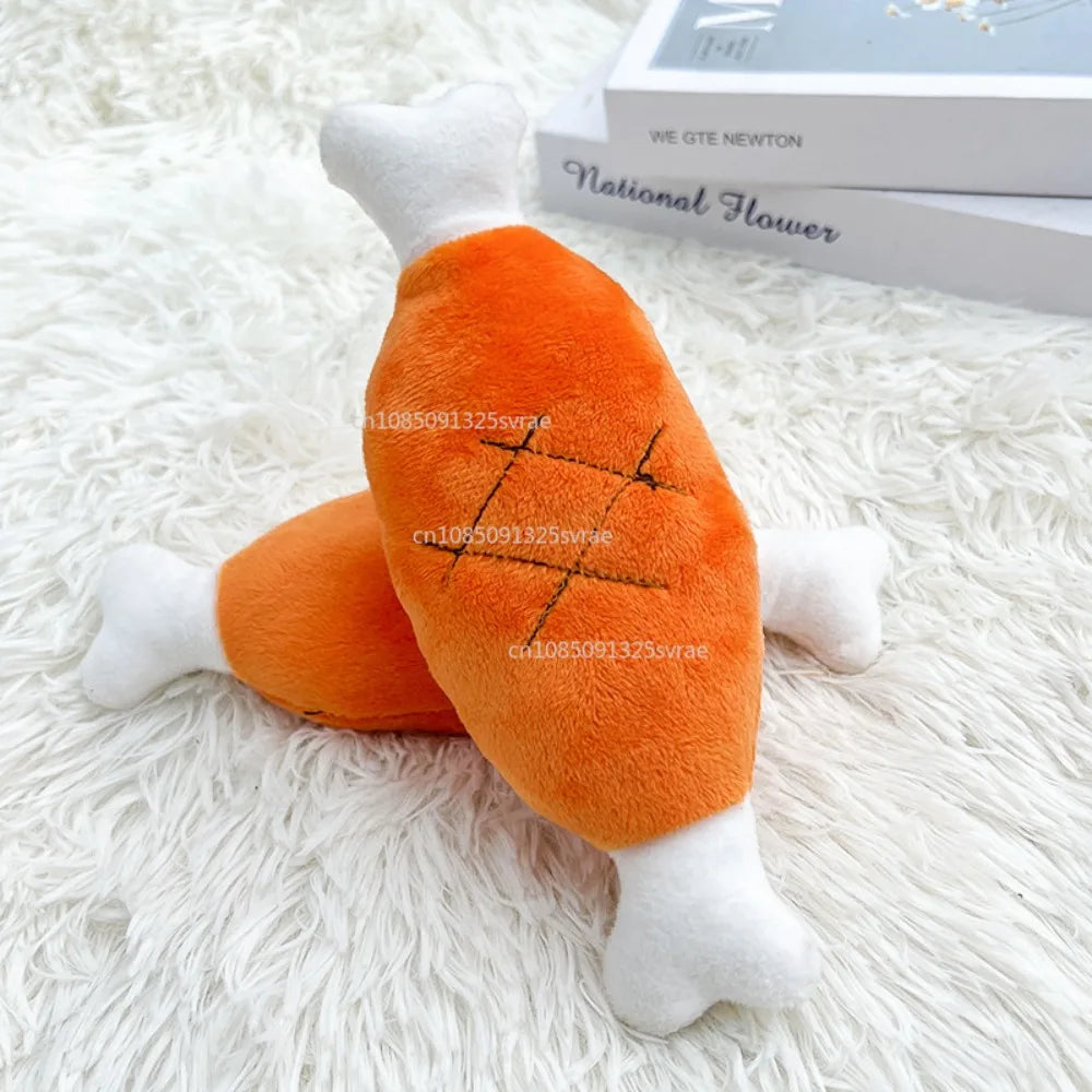 Brinquedo de pelúcia para cachorro com apito, brinquedo para mastigar para cães, brinquedo fofo e engraçado em formato de osso e cenoura, brinquedos para animais de estimação, produtos para gatos e acessórios para filho