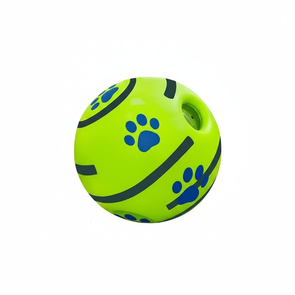 Bola de vinil com som para treinamento de QI canino, brinquedo interativo para animais de estimação, brincadeira estimulante, estimulação mental e exercício.