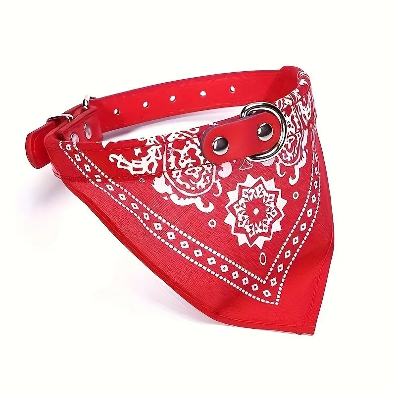 Bandana ajustável para animais de estimação, em tecido de malha de poliéster, lenço triangular para pescoço, ideal para cães e gatos de pequeno, médio e grande porte.