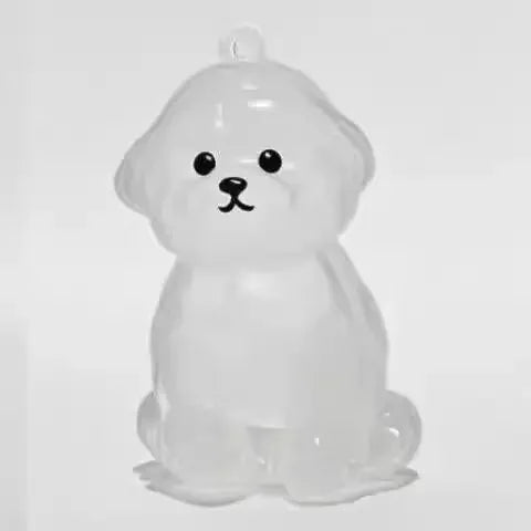 Recipiente transparente para guardar lembranças do seu pet .
