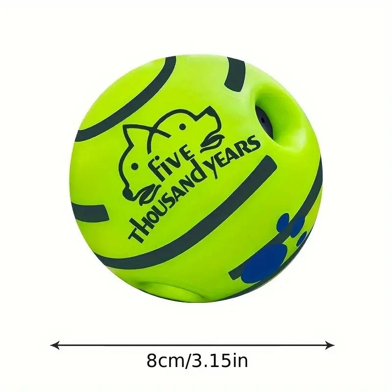 Bola de vinil com som para treinamento de QI canino, brinquedo interativo para animais de estimação, brincadeira estimulante, estimulação mental e exercício.
