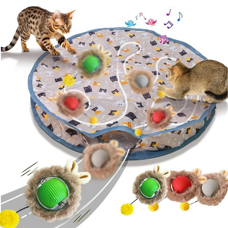 Bola interativa inteligente para gatos .