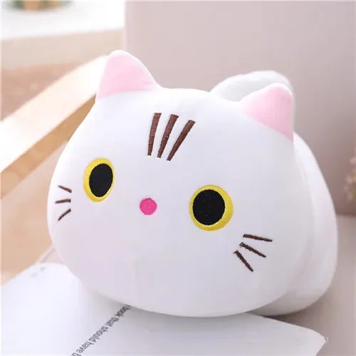 Almofada de pelúcia fofa de gato com 20 cm para sofá, brinquedo de pelúcia .