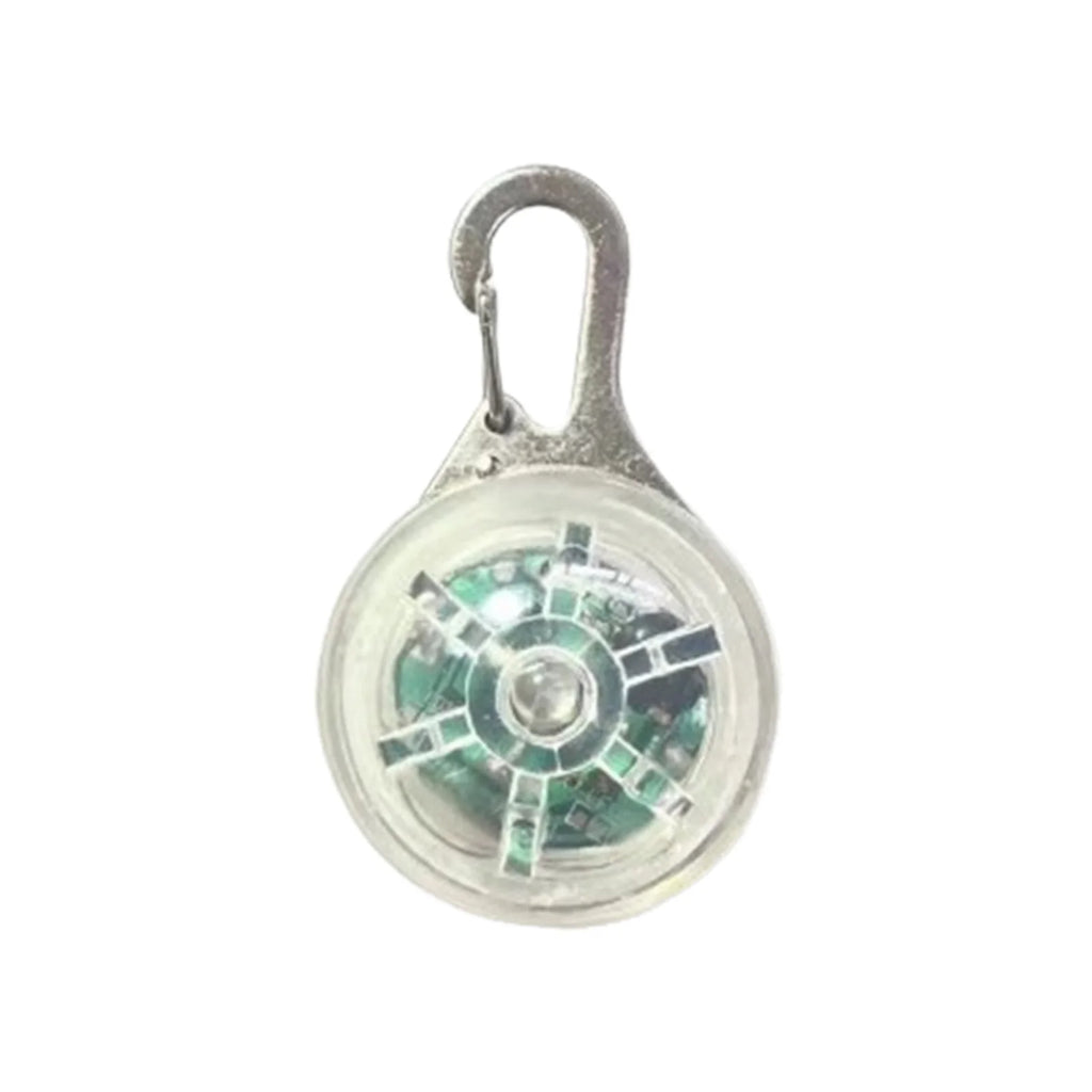 Coleira LED com pingente luminoso para cães, acessório de segurança para passeios noturnos, ideal para cães de pequeno, médio e grande porte.
