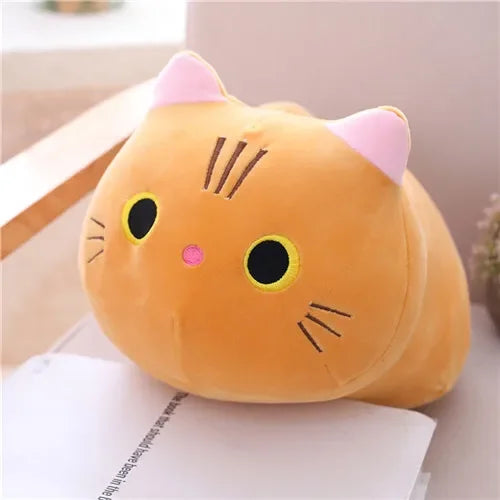 Almofada de pelúcia fofa de gato com 20 cm para sofá, brinquedo de pelúcia .