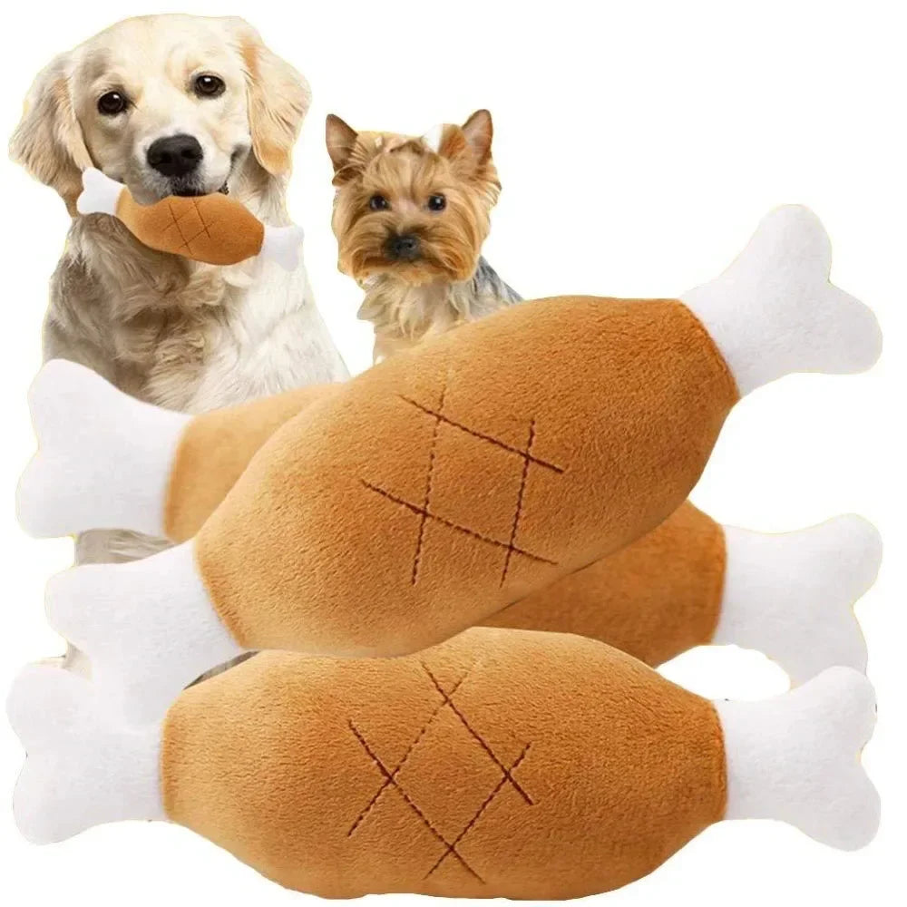 Brinquedo de pelúcia para cachorro com apito, brinquedo para mastigar para cães, brinquedo fofo e engraçado em formato de osso e cenoura, brinquedos para animais de estimação, produtos para gatos e acessórios para filho