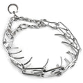 Coleira de adestramento ajustável para cães, 45/50/55/60 cm, com corrente de metal e ponta de aço, para animais de estimação. Ideal para adestramento profissional.