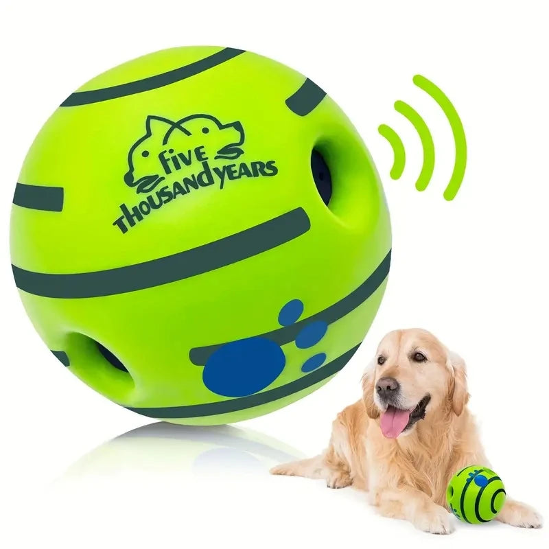 Bola de vinil com som para treinamento de QI canino, brinquedo interativo para animais de estimação, brincadeira estimulante, estimulação mental e exercício.