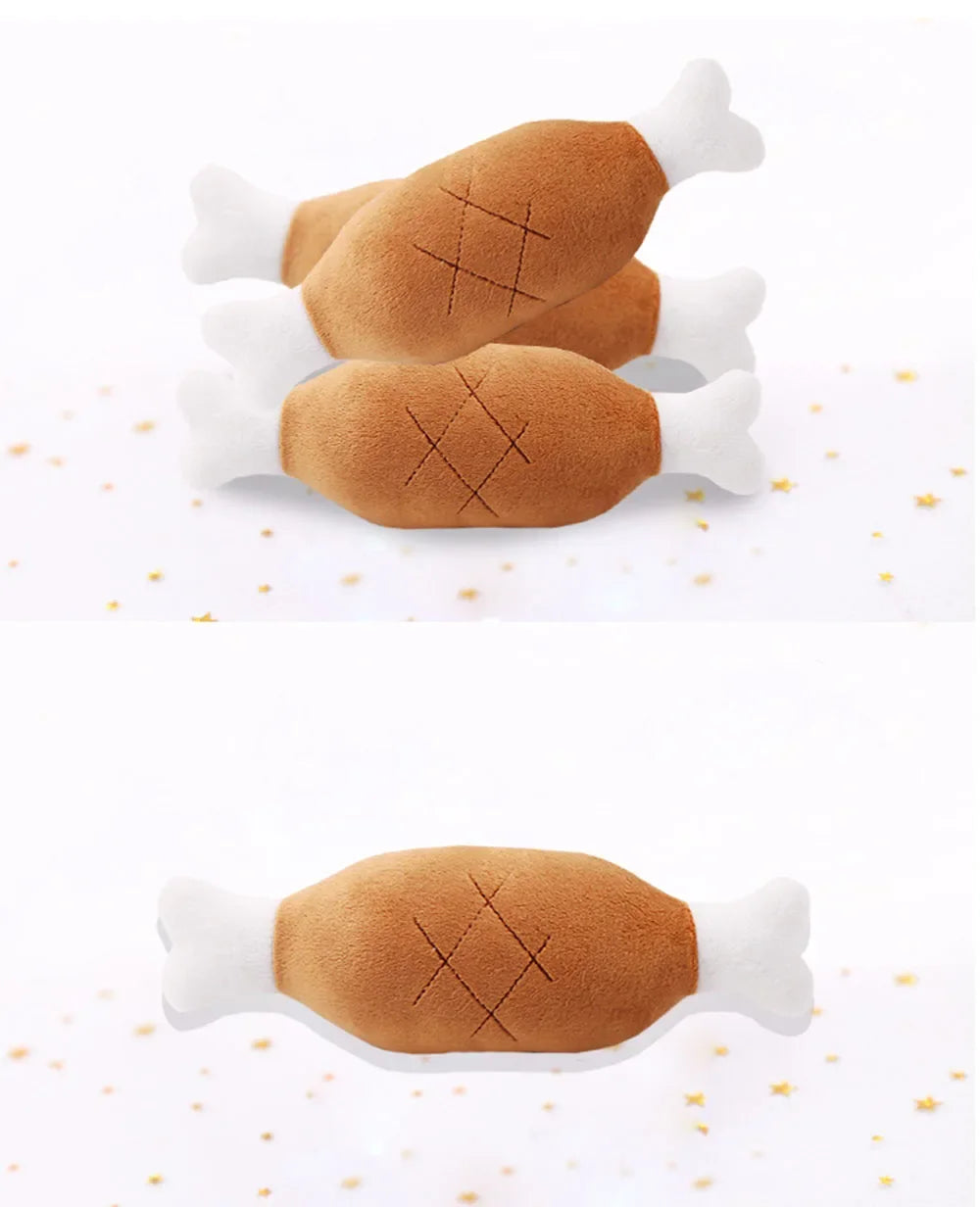 Brinquedo de pelúcia para cachorro com apito, brinquedo para mastigar para cães, brinquedo fofo e engraçado em formato de osso e cenoura, brinquedos para animais de estimação, produtos para gatos e acessórios para filho