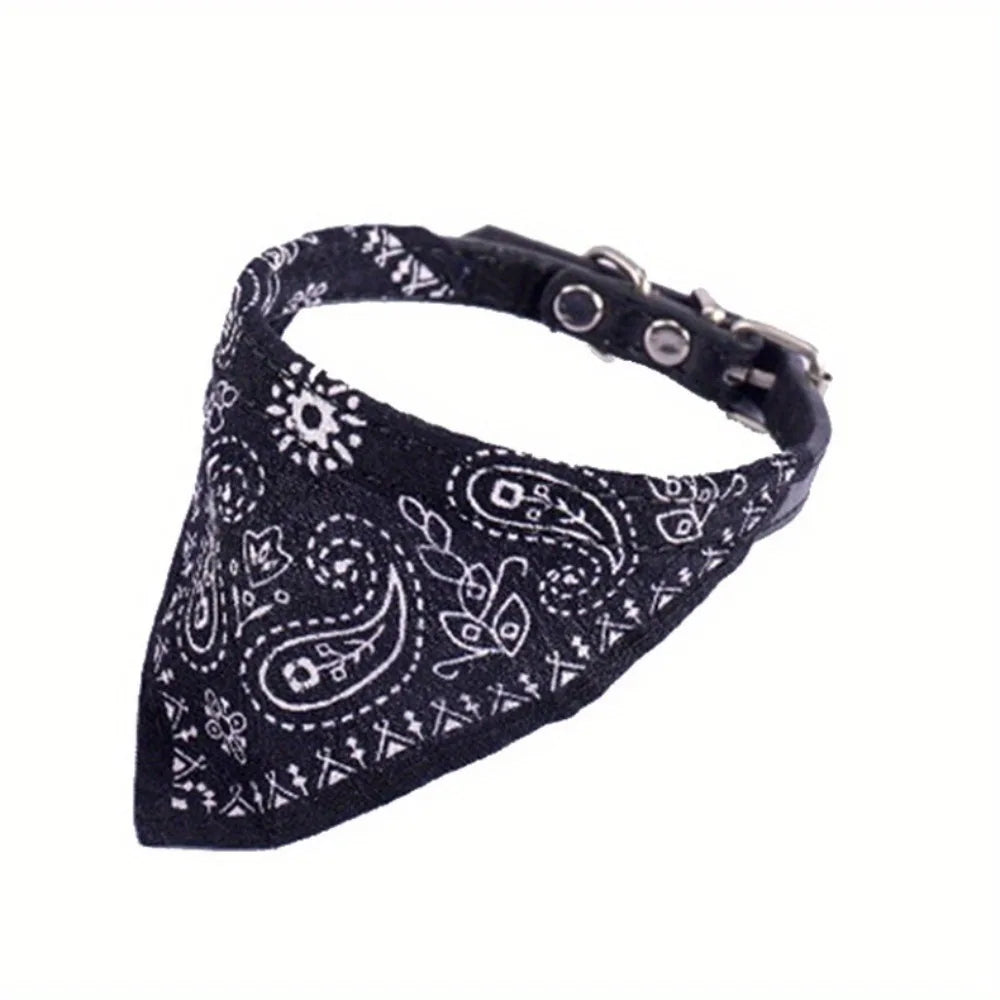 Bandana ajustável para animais de estimação, em tecido de malha de poliéster, lenço triangular para pescoço, ideal para cães e gatos de pequeno, médio e grande porte.
