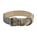 Coleira tática para cães, 1 peça, resistente, em nylon, estilo militar, para uso externo, ideal para cães de porte médio e grande, para treinamento, passeios e trabalho.