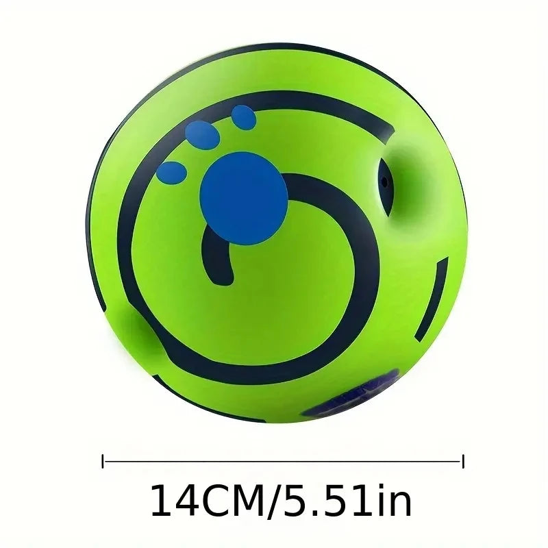 Bola de vinil com som para treinamento de QI canino, brinquedo interativo para animais de estimação, brincadeira estimulante, estimulação mental e exercício.