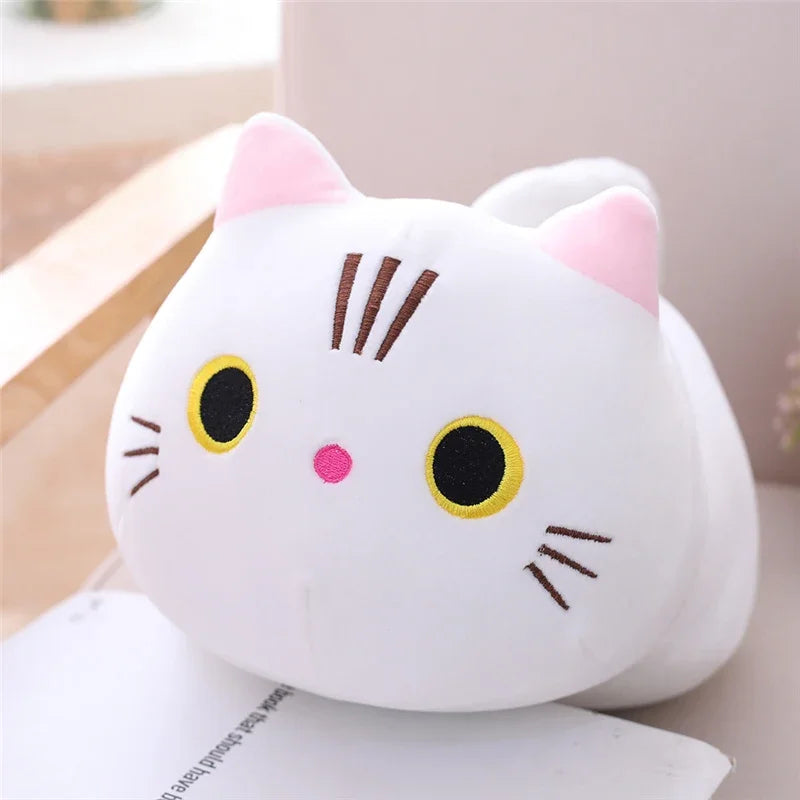 Almofada de pelúcia fofa de gato com 20 cm para sofá, brinquedo de pelúcia .