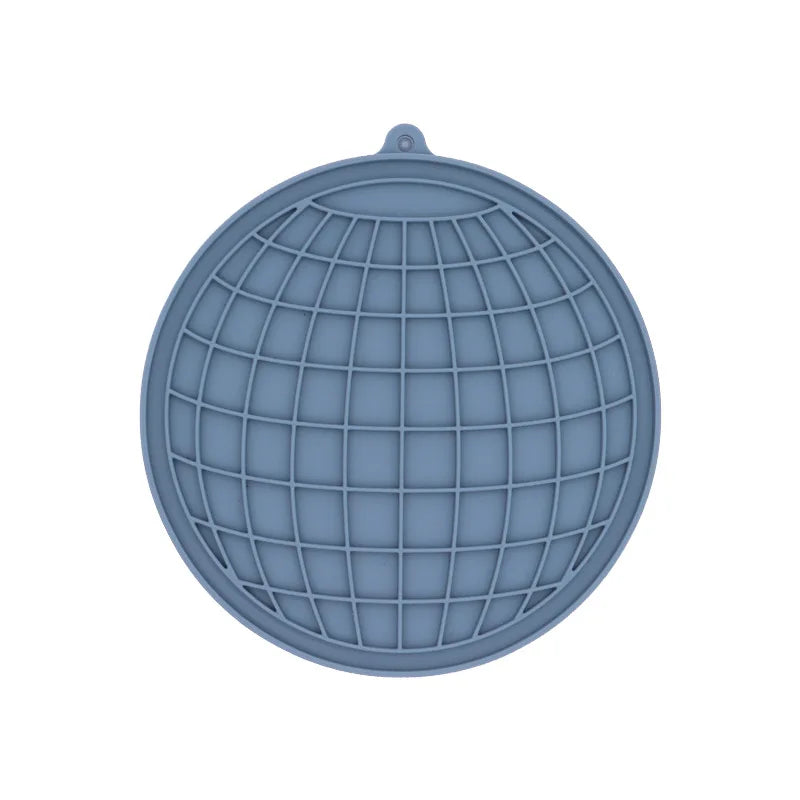 Tigela  de silicone para animais de estimação, ideal para gatos e filhotes, com função anti-engasgo, comedouro lento, banheira e talheres para distrair a língua.